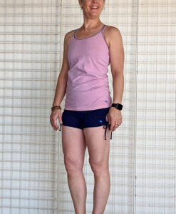 "Brazilian Butt Lift" Yoga Short- Indigo Organic Cotton Outfit y Blue Lotus Yogawear