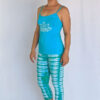 Organic Cotton Lotus Cami with Adjustable Straps- Turquoise Outfit by Blue Lotus Yogawear