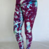 Crystal Dye High Waist Ankle Length Yoga Legging-Purple-Turq by Blue Lotus Yogawear